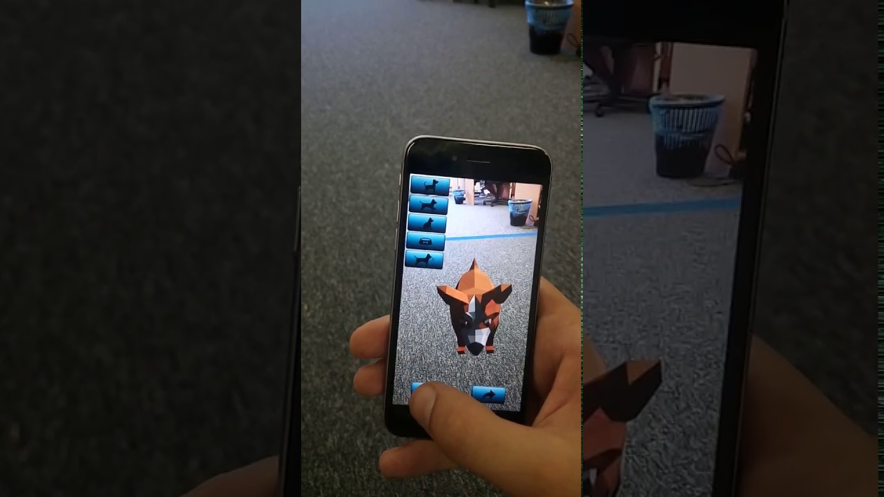 ARKit Pets Demo - Augmented Reality iPhone App by AppReal-VR
