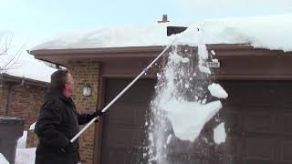 Use a Roof Rake to Help Prevent Ice Dams and Icicles