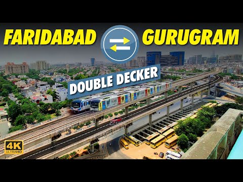 Gurugram - Faridabad New Metro Route | Gurugram - Faridabad Double Decker Viaduct | Route & Stations