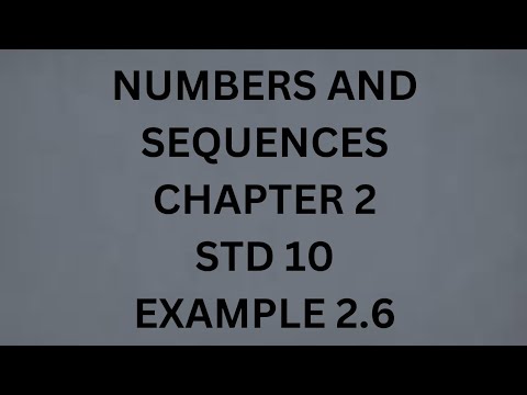 10 std maths chapter 2 example 2.6 - YouTube