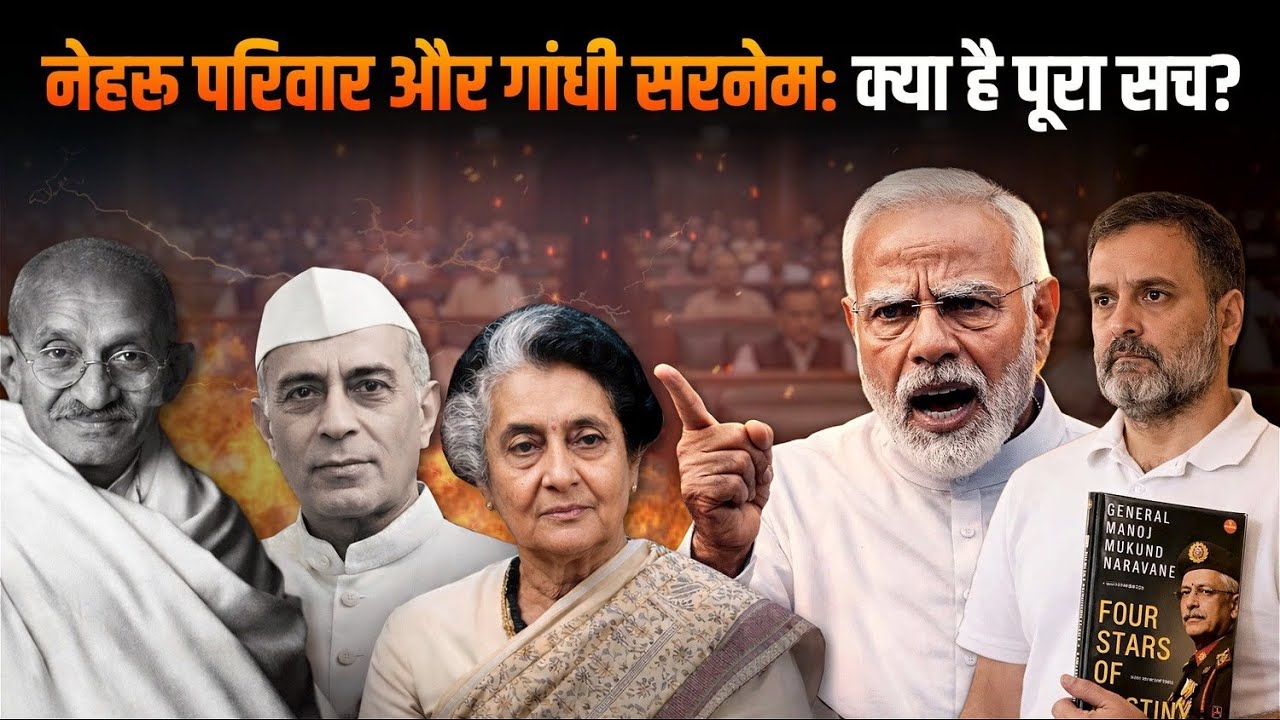 Modi vs Rahul Gandhi: Naravane Book Controversy, Gandhi Surname Truth & Parliament Chaos Explained