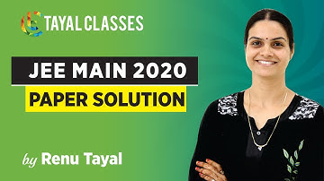 SOLUTION for JEE MAIN Paper (Matrix and Determinant )| RENU TAYAL | 2020