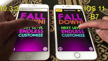 iPhone 7 Plus Speed test IOS 11 beta 7 vs 10.3.3