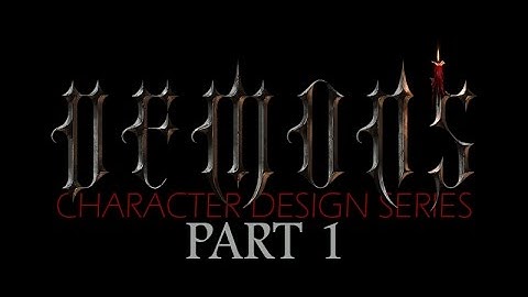 DEMONS - Character Design Concept Art Tutorial -  Part 1