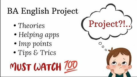 BA English Project |Must Watch💯, Include All detailed information #calicutuniversity #6thsem