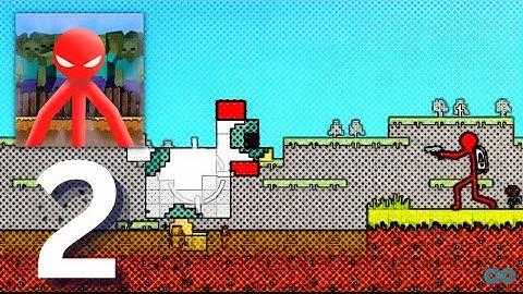 Red Stickman vs Monster School 2 - Gameplay Walkthrough Part 2 - Stickman Vs Minecraft (iOS/Android)