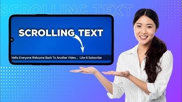 How to add scrolling text or moving text in video | kinemaster
