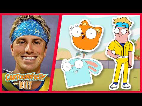 Jackson Olson Dance Battle with Kiff! 🕺🍌🐿️ | Cartoonified! with Kiff | Disney Channel