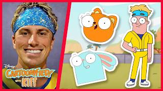 Jackson Olson Dance Battle with Kiff! 🕺🍌🐿️ | Cartoonified! with Kiff | Disney Channel