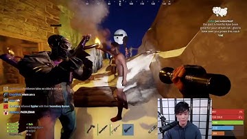 Sykkuno Joins The Fight Heavily Armed, XQC & Shroud Request His Help - OTV & Friends Rust Server