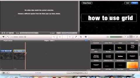 How to make an intro using imovie 11, mac