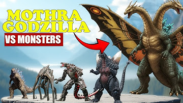 MothraGodzilla vs Giant Monster | 3D Monsters Size Comparison 2025