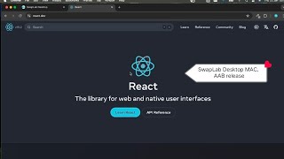 Build React App to AAB Release with SwapLab Desktop on macOS