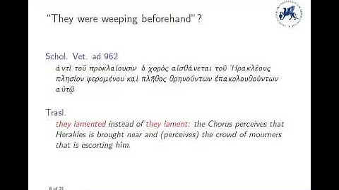 Francesco Mambrini - The Ancient Greek Dependency Treebank