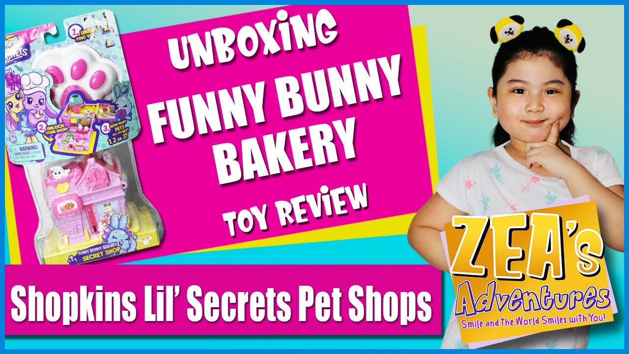 Unboxing Shopkins Lil Secrets Funny Bunny Bakery | Secret Shop (Toy Review)