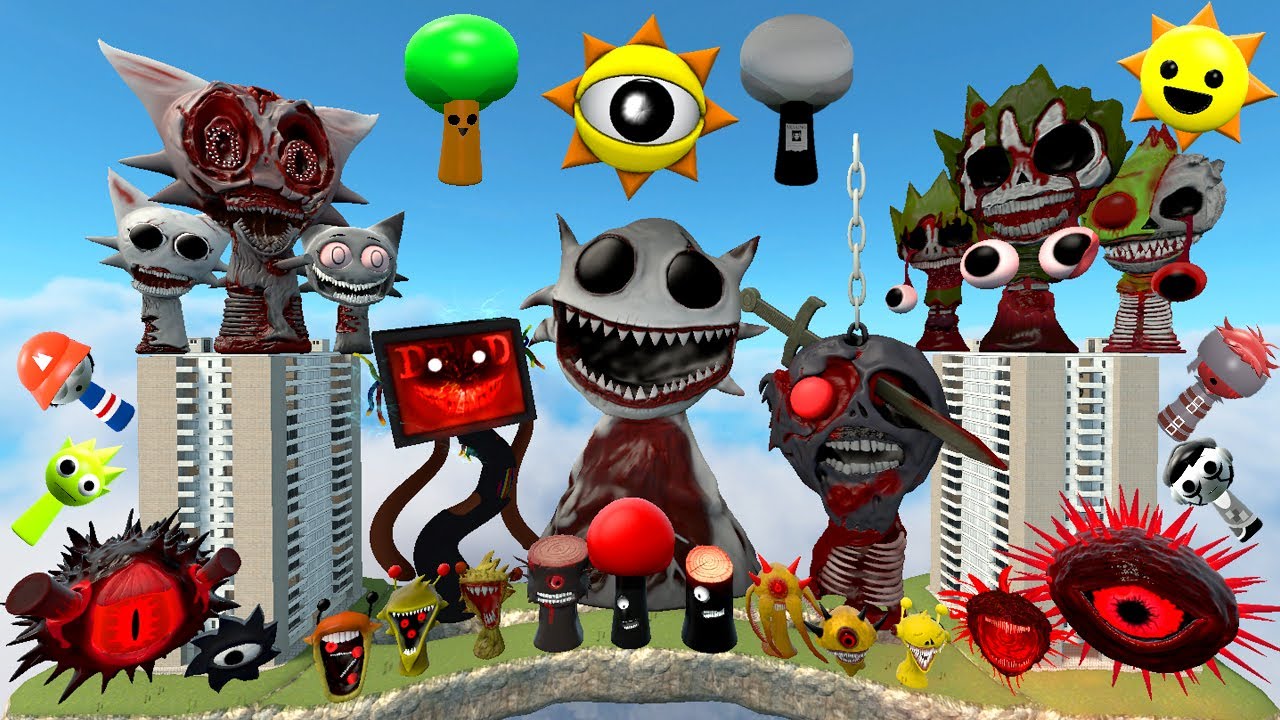 I FOUND ALL PHASE HORROR RADDY & SIMON & MR FUN COMPUTER SPRUNKI in FLY ...