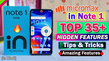 Micromax in Note 1 Tips & Tricks | TOP 35+ Hidden Features in Hindi | Micromax in Note 1 Features