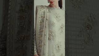 Elan Organza Embroidered Hand Emblishment Collection Trésor