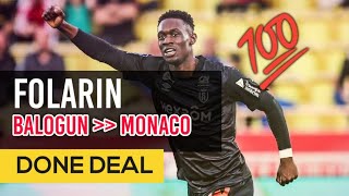 Breaking News: Folarin Balogun Completes Permanent Transfer to Monaco.