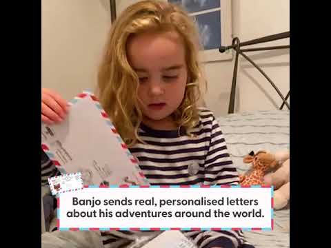 Receiving Banjo's first letter!