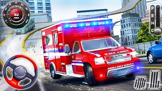 Ambulance Rescue Driving Simulator - Emergency Roof Jumping Stunts - Android GamePlay screenshot 4