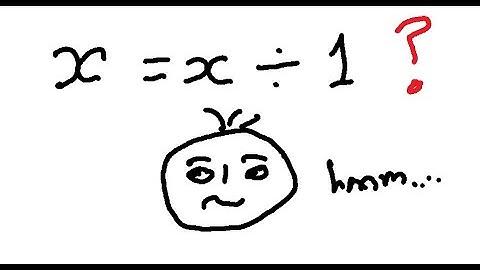 Is k = k ÷ 1 always true? Answer: Only if k is a number.