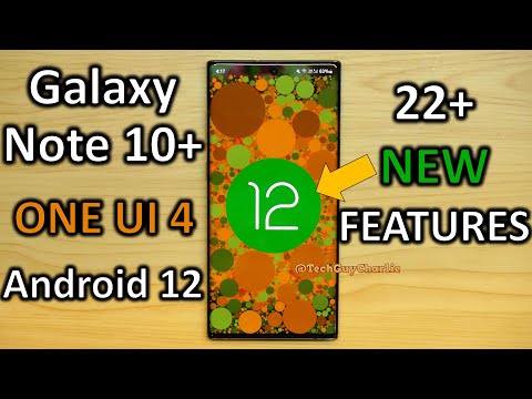 Note 10+ Official One UI 4 Android 12 update! 22 NEW features 🔥