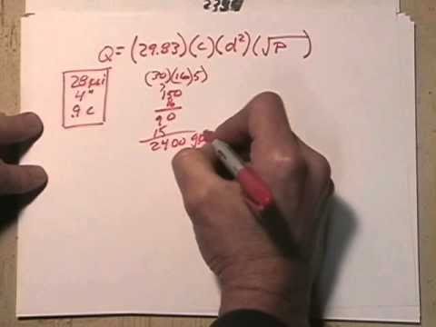 Flow Test Pitot Chart