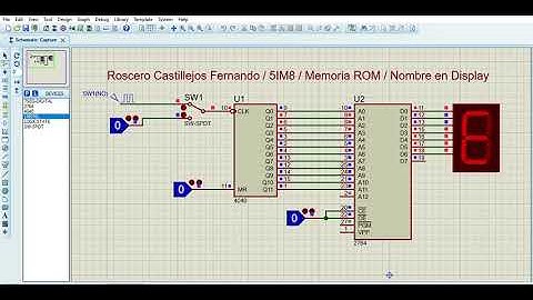 Nombre en Display con memoria ROM // Roscero Castillejos Fernando
