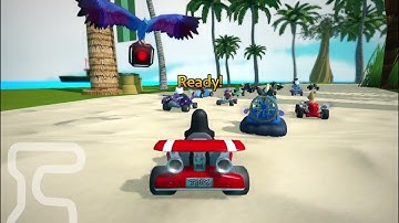 SuperTuxKart - Tux Island, 20 laps, reverse