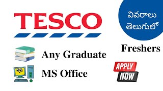 Fresher//Tesco//Associate//Any Graduate//MS Office//#jobsindeed//#tesco