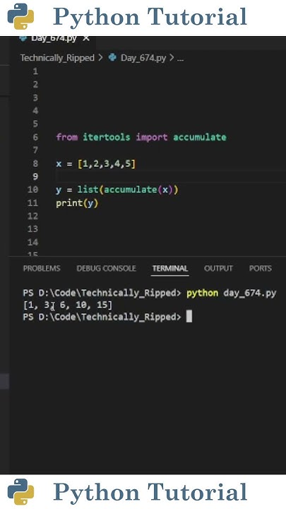 Cumulative Sums Made Easy in Python | Python Tutorial - YouTube
