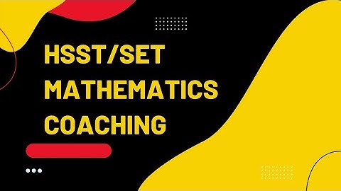 HSST/SET Mathematics Coaching 2022 | Previous question paper solution | Lecture 1