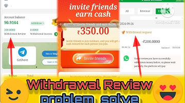 Go share  withdrawal review  problem solved 💯💯💥💥 | Go share site not open problem solved 💥💥