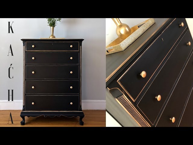 Using Gilding Wax To Bling Your Painted Furniture 