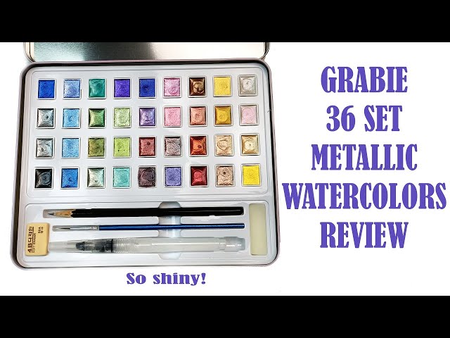  Grabie Metallic Watercolor Paint Set - 40 Rich