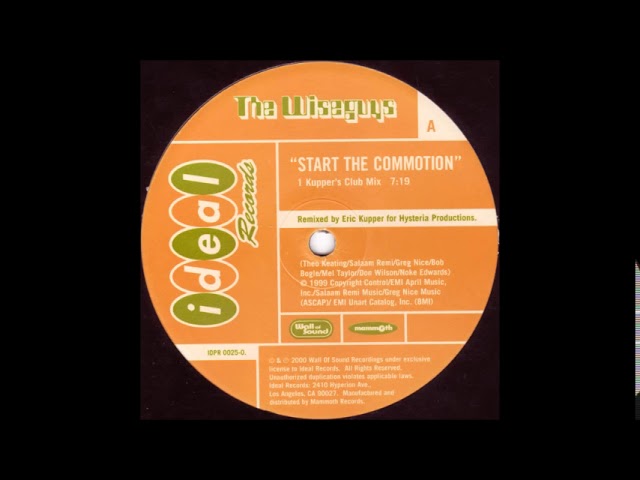 The Wiseguys - Start The Commotion (radio edit) (1998) - YouTube
