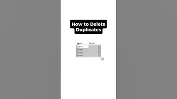 How to delete duplicates in excel #career #business #finance #data #excel #analytics