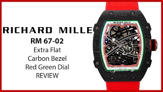 ▶ Richard Mille Extra Flat Italy Carbon TPT Red Green RM 67-02 - REVIEW