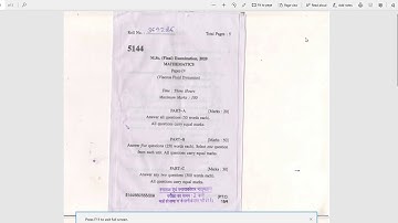 M.Sc final year paper 2020/M.Sc maths / M.Sc  Mlsu / Viscous fluid dynamics old paper