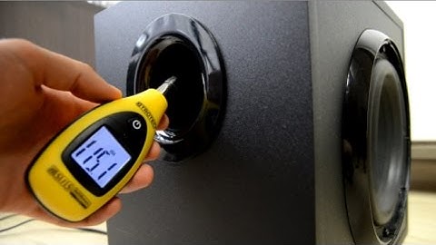 How to remove Logitech Z623 a grill + subwoofer excursion bass test