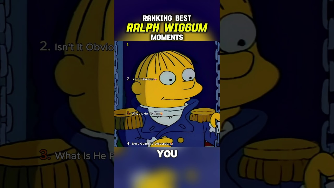 Ralph Wiggum Best Moments 😭                      #shorts