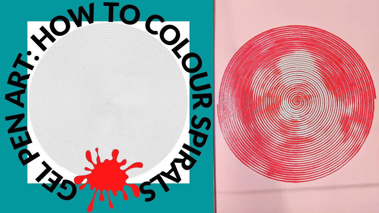 How To Colour Spirals in Lines, Dots & Spiroglyphics Coloring Book