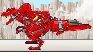 Dino Robot Tyranno Red + Dino Robot Battlefield + Battle Arena + Dino Robot Fortress + Jump 2