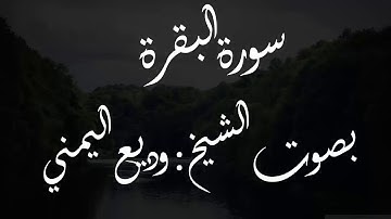 سورة البقرة بصوت الشيخ وديع اليمني   مكررة   تلاوة خاشعة وجميلة   اجمل صوت