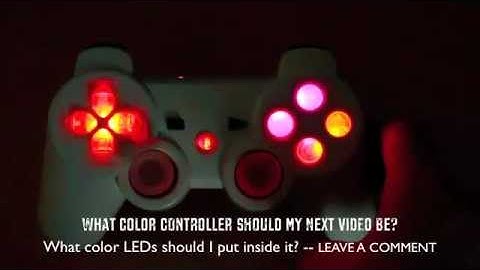 MrModz PS3 Controller with LED Buttons