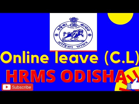 Online C.L || HMRS Odisha || Teacher's Online leave application from || leave application