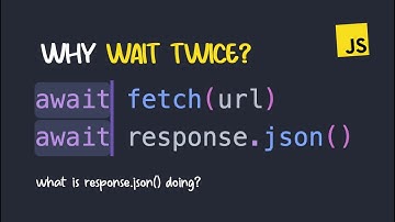 Why Await Twice With The Fetch API