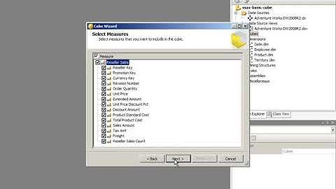 03. Demo Using the Cube Wizard to Create a Cube.wmv