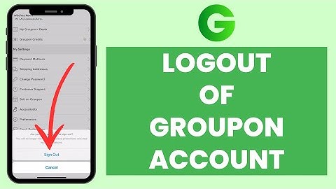 How To Logout Groupon App (20230 | Groupon Account Sign Out (Step By Step)